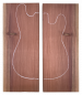 Preview: Body Redwood  knotty, 40mm 2-pcs. bookmatched